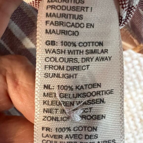 Fat Face Foss Stripe Button Up Shirt Men’s Size Small Red Bordeaux NWT *FLAW - Picture 7 of 15